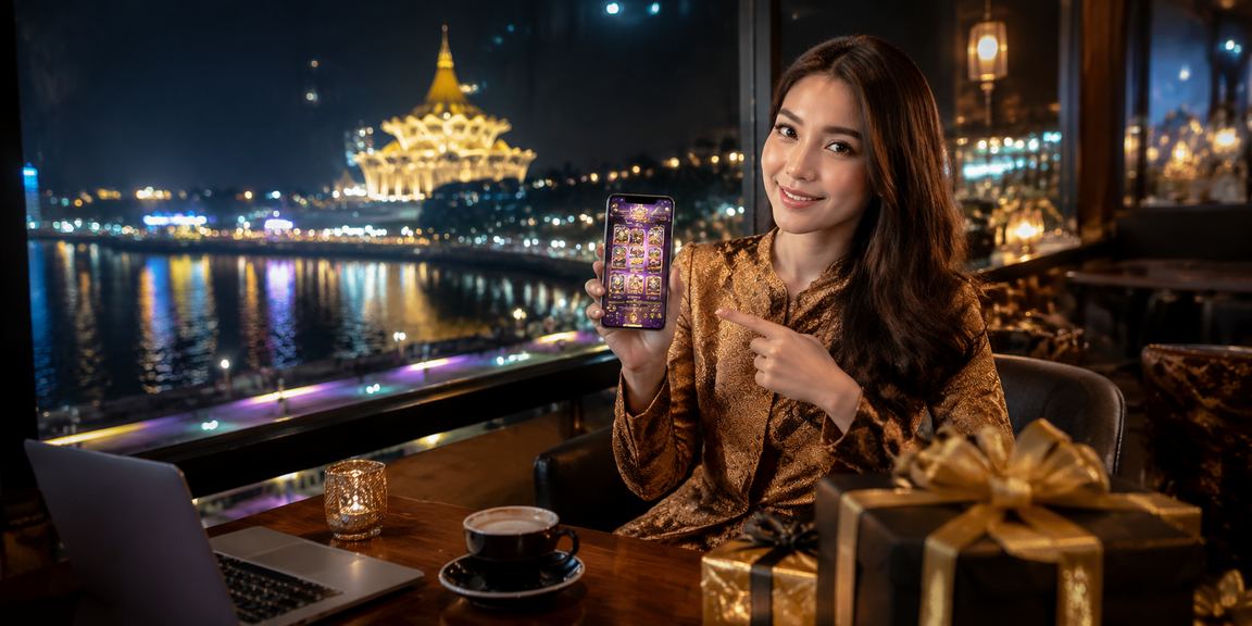Permainan meja kasino mudah alih di wow888 dimainkan pengguna di Kuching